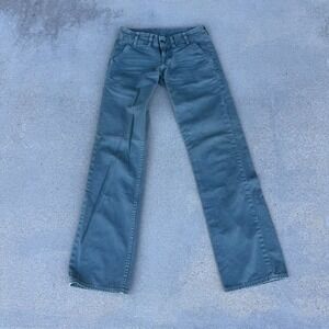 Levi's Premium Women's Tux Bottom Low Rise Jeans Teal Denim Size 25 100% Cotton